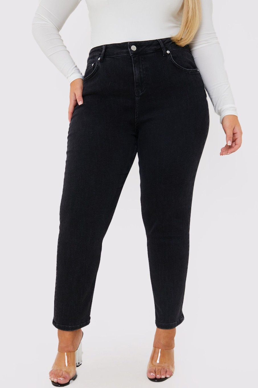 Clothing Ash | Stretch Straight Jeans Black