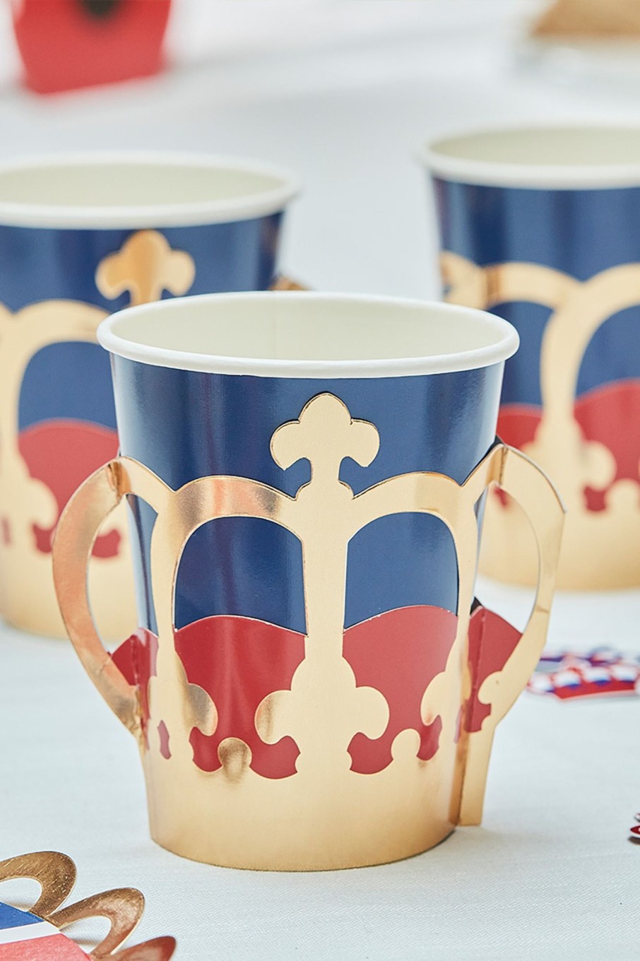 Accessories Own Brand | Coronation Paper Cups Blue