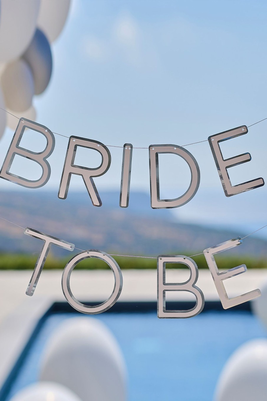 Accessories Own Brand | Foil Bride To Be Bunting Silver